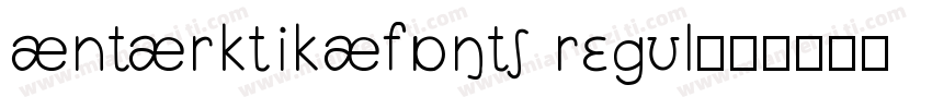 ANTARCTICAfont Regul字体转换